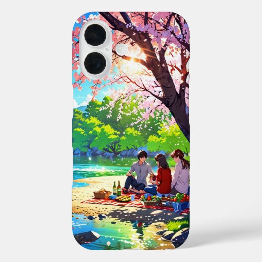 Riverside Picnic - Cosy Anime Spring Art Case-Mate iPhone Hülle (Rückseite)