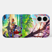 Riverside Picnic - Cosy Anime Spring Art Case-Mate iPhone Hülle (Rückseite (Horizontal))