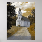 Riverside Presbyterian Church, 1800s sepia Poster (Vorne)