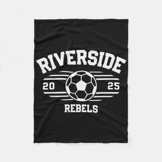 Riverside Rebels Fußball Ll 2025 Fleecedecke (Vorderseite)