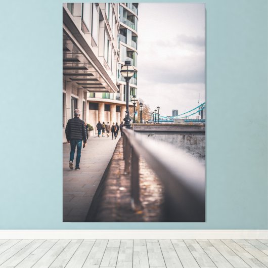 Riverside Rhythmus Leinwanddruck (Insitu (Holzboden))