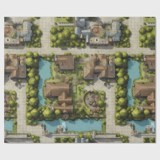 Riverside Serenity RPG Wrapping Paper Geschenkpapier (Flach)