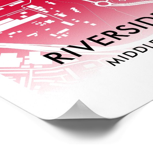 Riverside Stadium Poster - Zuhause Middlesbrough (Ecke)