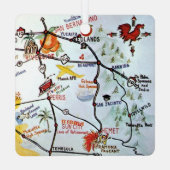 Riverside, Südkalifornien Ornament Aus Metall (Rückseite)