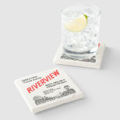 Riverview Amusement Park, Chicago, IL 1904-1967 Steinuntersetzer (Seitenansicht)