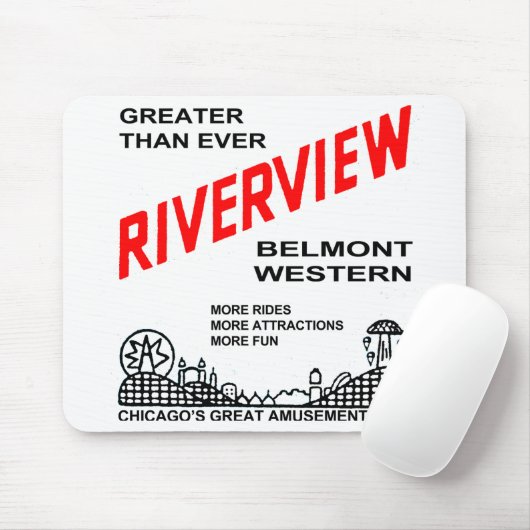 Riverview Amusement Park, CHICAGO, ILL. (1904--67) Mousepad (Mit Mouse)