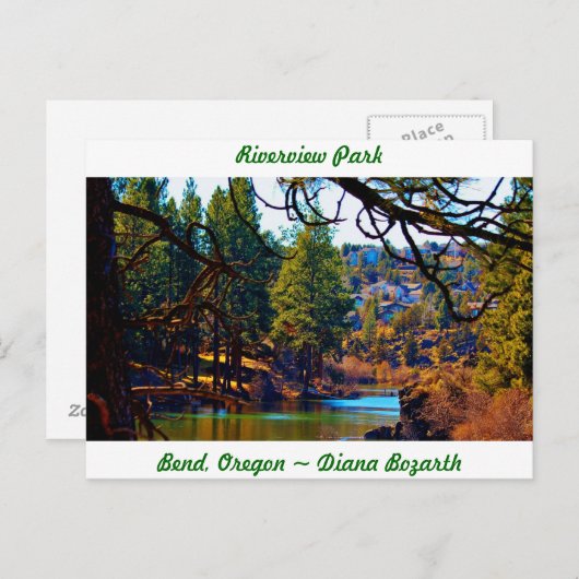 Riverview Park Bend Oregon Postkarte (Vorne/Hinten)