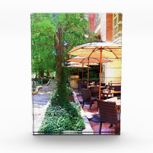 Riverwalk Cafe Akrylle Block (Vorderseite)