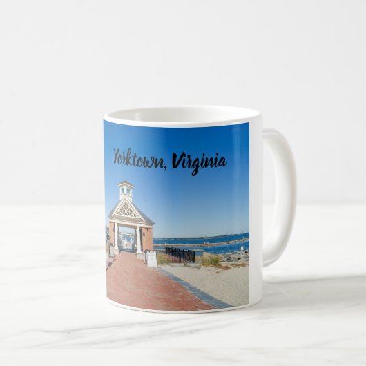 Riverwalk in Yorktown Virginia Kaffeetasse (VorderseiteRechts)