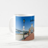 Riverwalk in Yorktown Virginia Kaffeetasse (Vorderseite Links)
