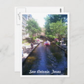Riverwalk, San Antonio Postkarte (Vorne/Hinten)