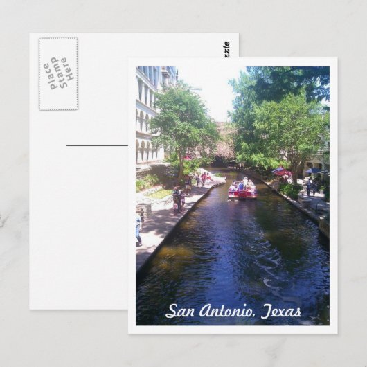 Riverwalk, San Antonio Postkarte (Vorne/Hinten)