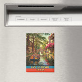 Riverwalk San Antonio Texas Travel Magnet (In Situ (Geschirrspüler))