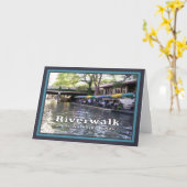 Riverwalk-San Antonio, TX/photography Karte (Gelbe Blume)