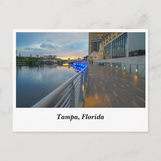 Riverwalk Tampa Florida Postkarte (Vorderseite)