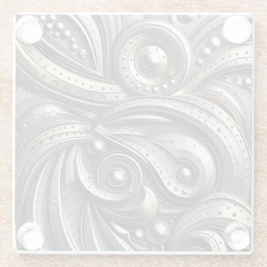 riveted metal curves  glasuntersetzer (Rückseite)