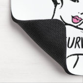 Riveter Breast Cancour Survivor Ribbon Awareness W Mousepad (Ecke)