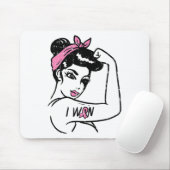 Riveter I Won Awareness Breast Cancer Survivor Wom Mousepad (Mit Mouse)