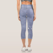 Rivettes Metallmuster auf der Kapsel Capri Leggings (Rückseite)