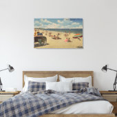 Riviera Beach, Florida - Sonnenbäder am Strand Leinwanddruck (Insitu (Schlafzimmer))