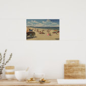 Riviera Beach, Florida - Sonnenbäder am Strand Poster (Küche)