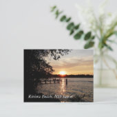Riviera Beach, MD Sunset - POSTCARD Postkarte (Stehend Vorderseite)
