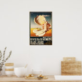 Riviera di Rimini Vintag ITALIEN Reisen Poster (Küche)