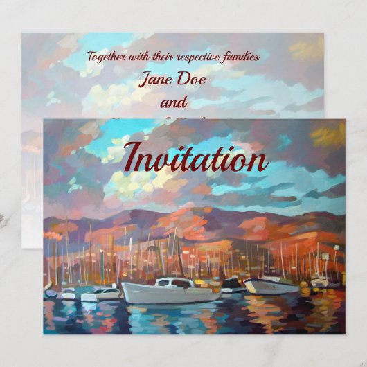 Riviera Einladung (Vorne/Hinten)