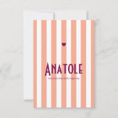 Riviera Fischerei und Pflaume Save The Date (Vorderseite)