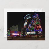 Riviera Las Vegas at Night Picture Postkarten (Vorne/Hinten)