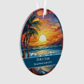 Riviera Maya Beach Urlaub Ornament (Vorderseite)