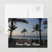 Riviera Maya Cancun Mexiko Beach Urlaub Postkarte (Vorne/Hinten)