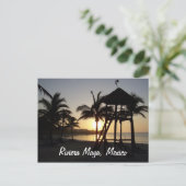 Riviera Maya Cancun Mexiko Karibisches Meer Postka Postkarte (Stehend Vorderseite)