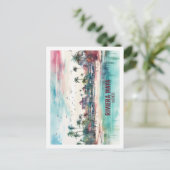 Riviera Maya Mexiko Berühmter Platz Wasserfarben Postkarte (Stehend Vorderseite)