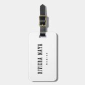 Riviera-Maya Mexiko Gepäckanhänger (Vorderseite vertikal)