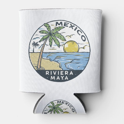 Riviera Maya Mexiko Vintag Dosenkühler (Vorderseite)