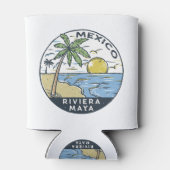 Riviera Maya Mexiko Vintag Dosenkühler (Rückseite)