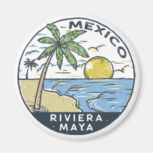 Riviera Maya Mexiko Vintage Magnet