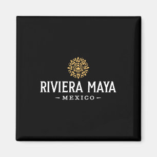 Riviera Maya Mexiko Vintage Sonnenstrand Urlaubs-S Magnet
