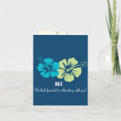 Riviera Maya Passport Hochzeit Einladung (Rückseite)