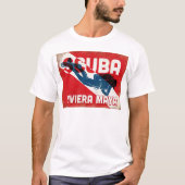 Riviera Maya Scuba Diver - Blue Retro T-Shirt (Vorderseite)