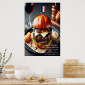 Riviera Rhapsody Burger 24 x 36 Poster (Küche)