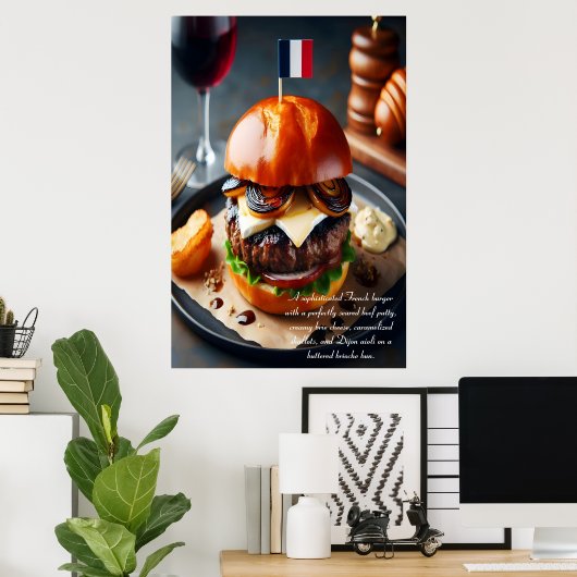 Riviera Rhapsody Burger 24 x 36 Poster (Heimbüro)
