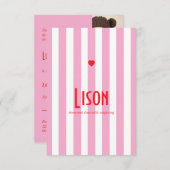 Riviera Rose Rouge Save The Date (Vorne/Hinten)