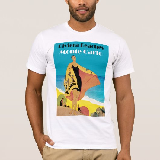 Riviera Strände ~ Monte Carlo T-Shirt (Vorderseite)