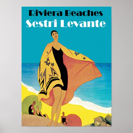Riviera Strände ~ Sestri Levante Poster (Vorne)