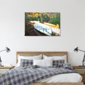 Rivière Jacques-Cartier | Rabaskas Dock Leinwanddruck (Insitu (Schlafzimmer))