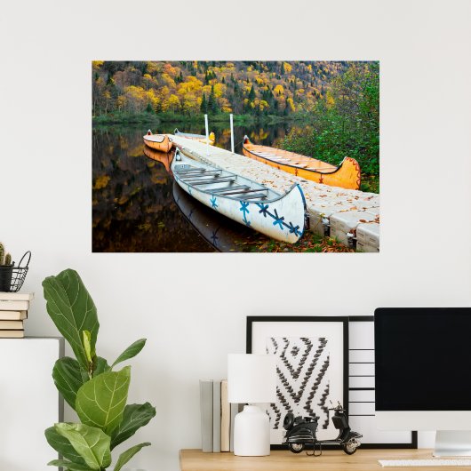 Rivière Jacques-Cartier | Rabaskas Dock Poster (Heimbüro)