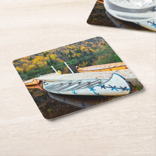 Rivière Jacques-Cartier | Rabaskas Dock Rechteckiger Pappuntersetzer (angewinkelt)