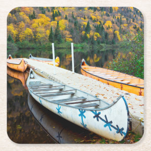 Rivière Jacques-Cartier   Rabaskas Dock Rechteckiger Pappuntersetzer